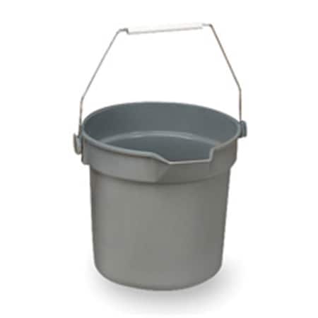 Eat-In Brute Utility Bucket- 10 Quart- 10-.50in.D x10-.25in.H- Gray EA2487678
